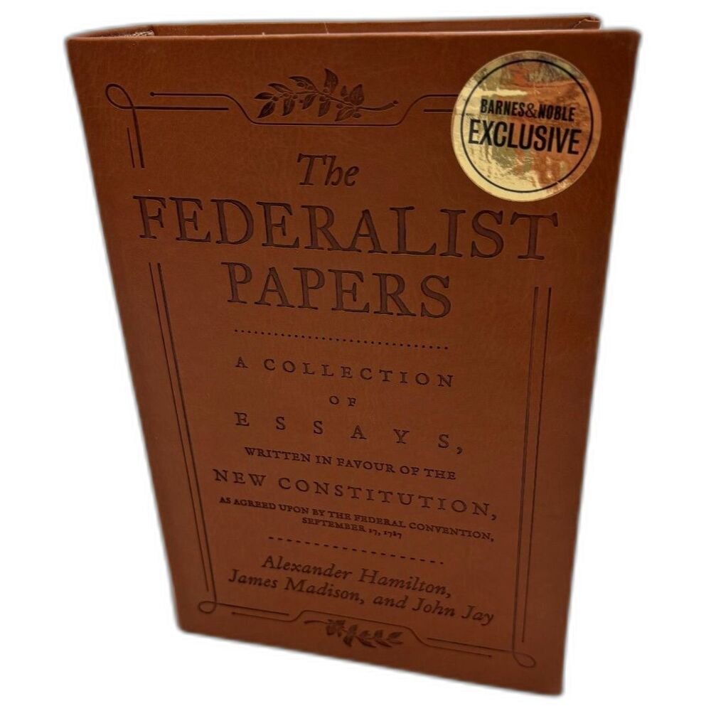 The Federalist Papers Faux Leatherback Book-New